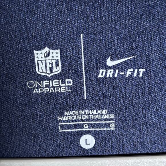 Nike Los Angeles Rams On Field Dri-Fit 1/4 Zip Pullover Men’s L - Picture 6 of 9